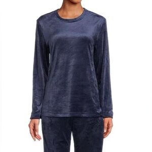 UGG Women's Velvet Blue Midnight fleece top size L NWT loungewear comfy cozy